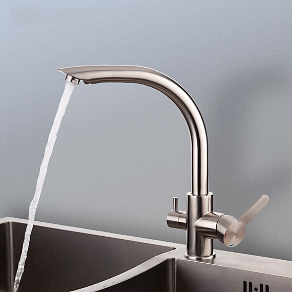 Смеситель для кухни Gappo G4399, сатин фото 4