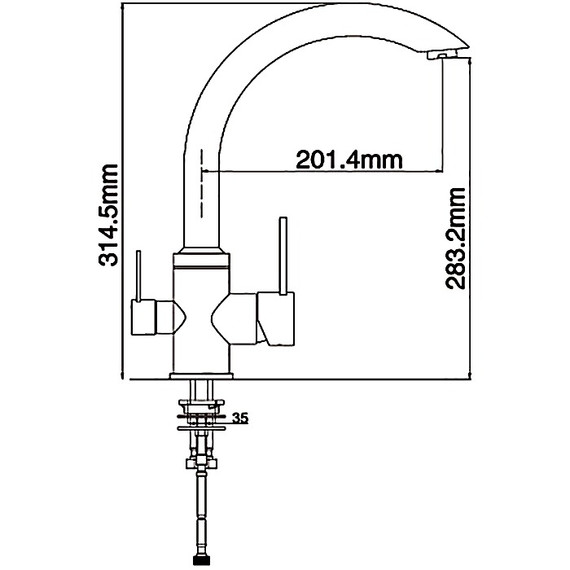 Смеситель для кухни Gappo G4399, сатин фото 12