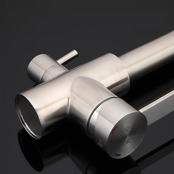 Смеситель для кухни Gappo G4399, сатин фото 9