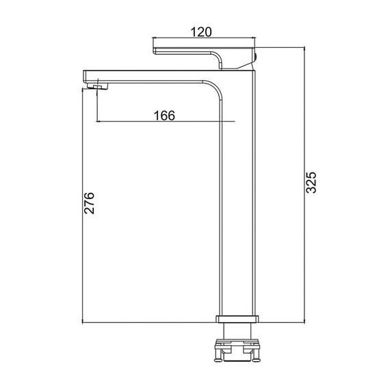 Смеситель для раковины высокий Gappo G17-3 G1017-32, золото сатин фото 2