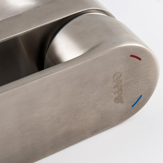 Смеситель для раковины высокий Gappo G1099-22, сатин фото 8