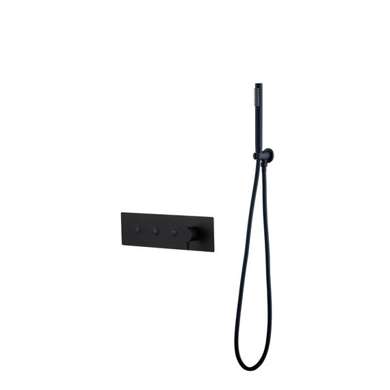 Душевая система для душа Boheme Fusion 130-SYS-B (со скрытой частью) чёрный фото 