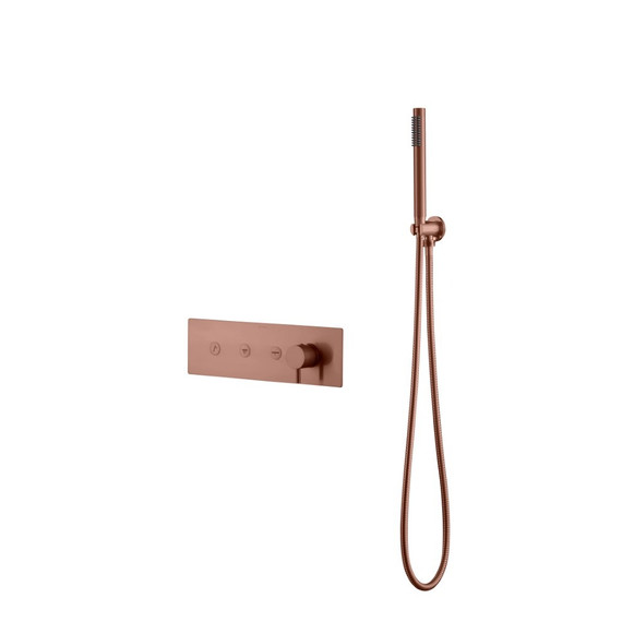 Душевая система для душа Boheme Fusion 130-SYS-CB (со скрытой частью) брашированная медь фото 