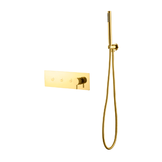 Душевая система для душа Boheme Fusion 130-SYS-G (со скрытой частью) золото фото 