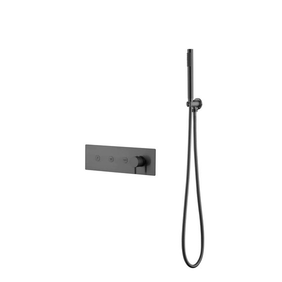 Душевая система для душа Boheme Fusion 130-SYS-GM (со скрытой частью) графит фото 