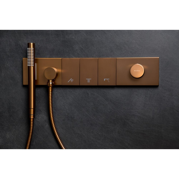 Душевая система для душа Boheme Zodiac 132-BRB, брашированная бронза фото 2