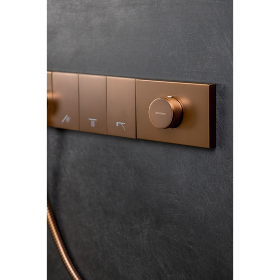 Душевая система для душа Boheme Zodiac 132-BRB, брашированная бронза фото 4