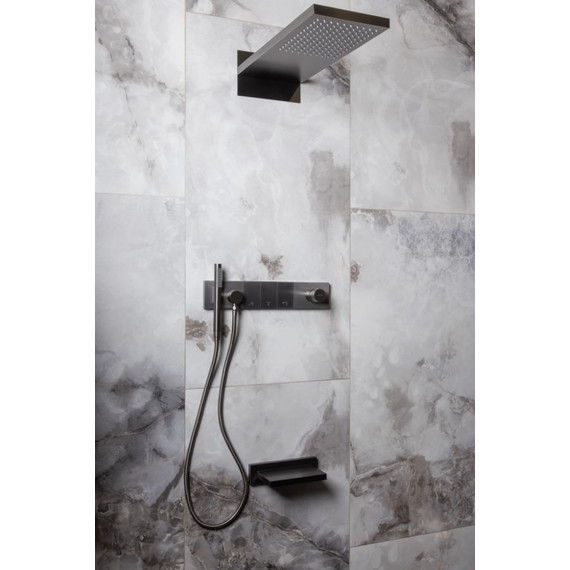 Душевая система для душа Boheme ZODIAC 132-SYS-GM (со скрытой частью) графит фото 4