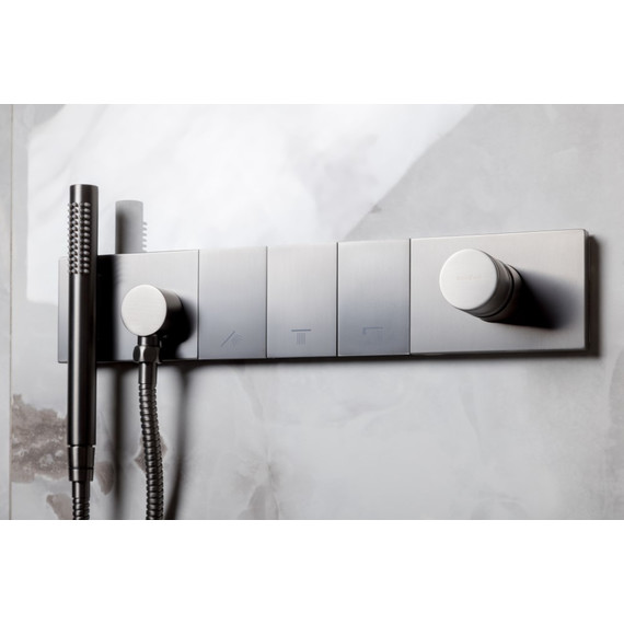 Душевая система для душа Boheme ZODIAC 132-SYS-GM (со скрытой частью) графит фото 3