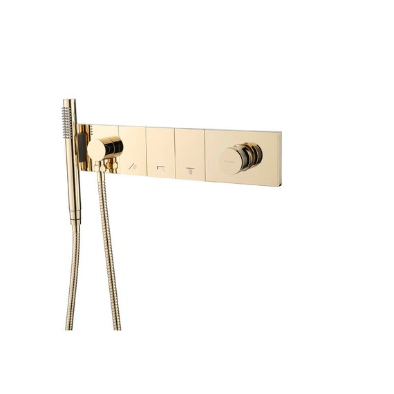 Душевая система для душа Boheme ZODIAC 132-SYS-G (со скрытой частью) золото фото 