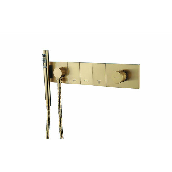 Душевая система для душа Boheme ZODIAC 132-SYS-MG (со скрытой частью) золото матовое фото 