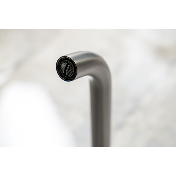 Смеситель для раковины настенный Boheme Prestige 152-2-GM-PR, графит фото 3