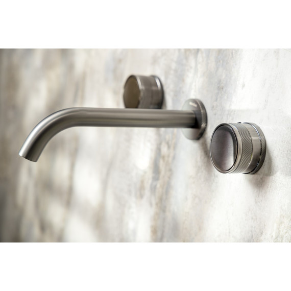 Смеситель для раковины настенный Boheme Prestige 152-2-GM-PR, графит фото 2