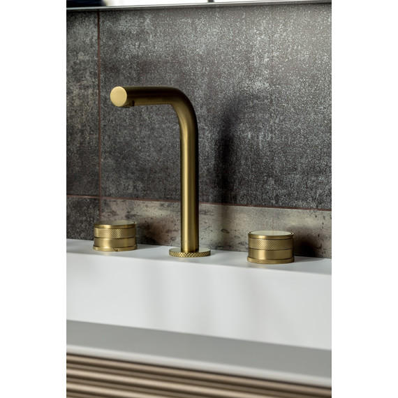 Смеситель для раковины Boheme Prestige 152-MG-PR, золото матовое фото 5