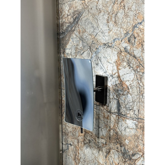 Зеркало косметическое настенное Boheme Modern 506-GM, цвет графит фото 2