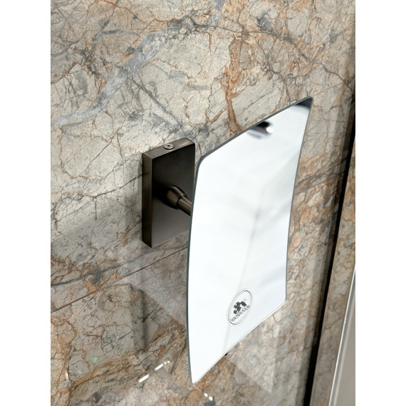 Зеркало косметическое настенное Boheme Modern 506-GM, цвет графит фото 3