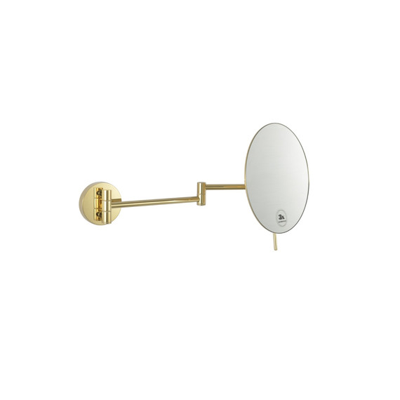 Зеркало косметическое настенное Boheme 508-G, цвет золото фото 