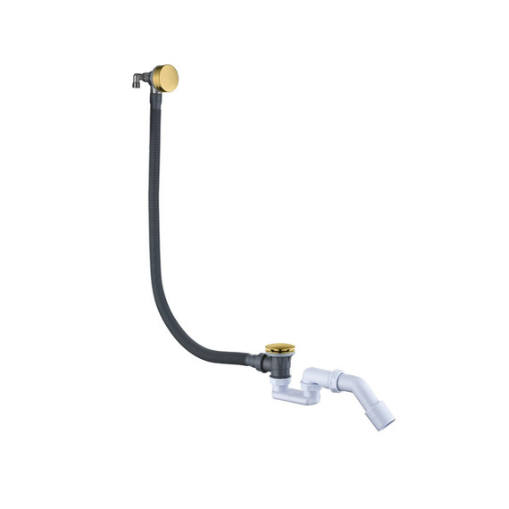 Сифон для ванны Boheme 631-MG Click-Clack, золото матовое фото 