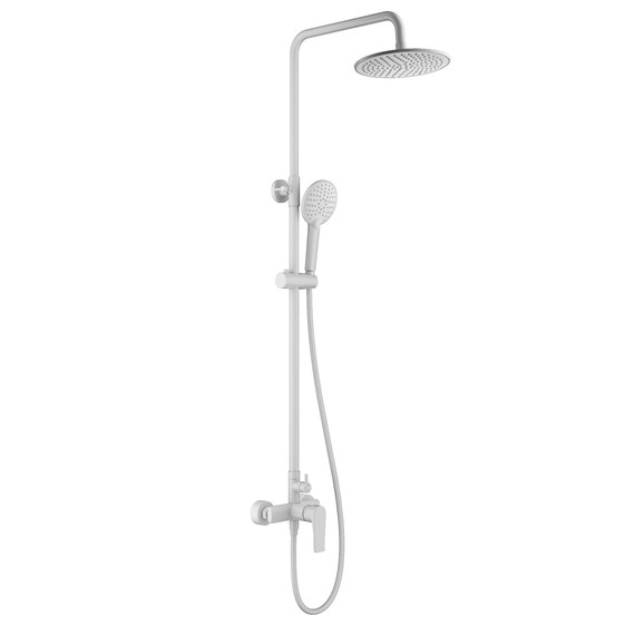 Душевая стойка Wonzon & Woghand Blend WW-A30103-MW, белый матовый фото 