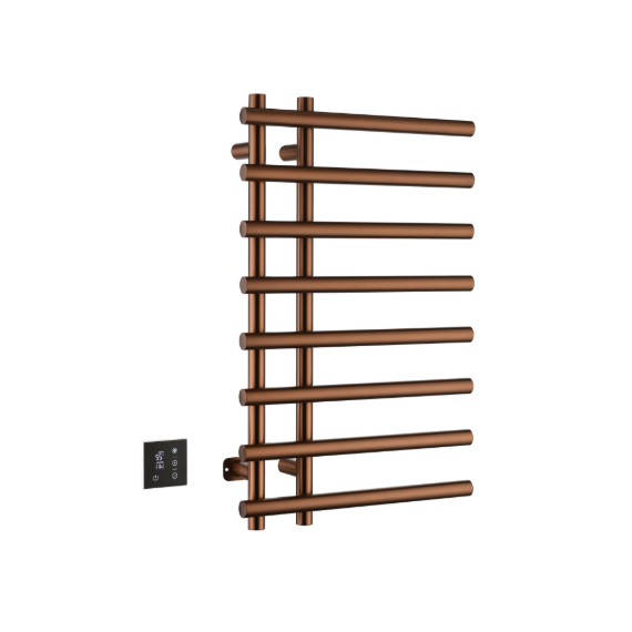 Полотенцесушитель электрический Boheme Uno 500x800 мм 722-BRB (скрытое подключение слева) брашированная бронза фото 