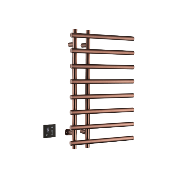 Полотенцесушитель электрический Boheme Uno 500x800 мм 722-CB (скрытое подключение слева) брашированная медь фото 