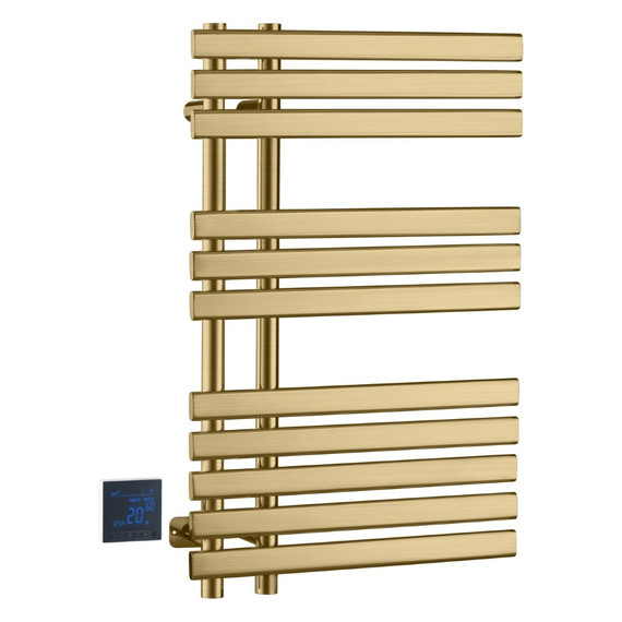 Полотенцесушитель электрический Boheme Venturo П11 500х800 мм 723-MG (скрытое подключение слева) золото матовое фото 