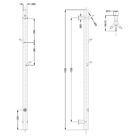 Полотенцесушитель электрический Boheme OAK П1 1500x201 мм 724-50-BRB, брашированная бронза фото 8