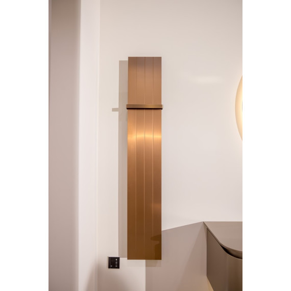 Полотенцесушитель электрический Boheme FLAT П4 1500x250 мм 725-BRB, брашированная бронза фото 2