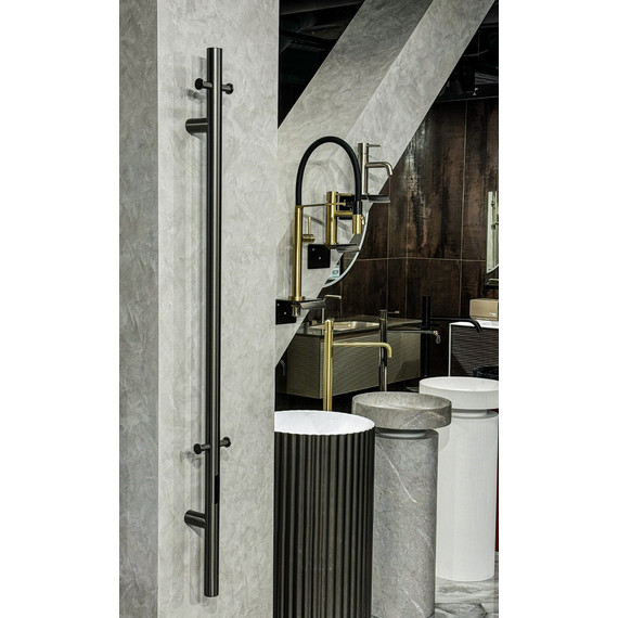 Полотенцесушитель электрический Boheme Uno П1 1500x122 мм 726-GM, графит фото 2