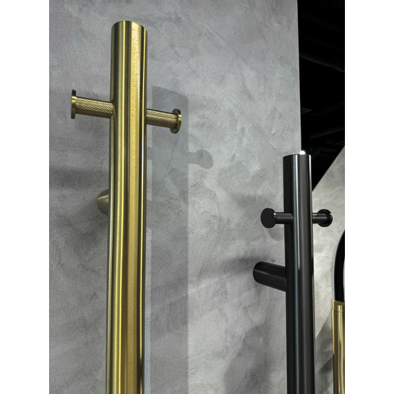 Полотенцесушитель электрический Boheme Uno П1 1500x122 мм 726-MG, золото матовое фото 4