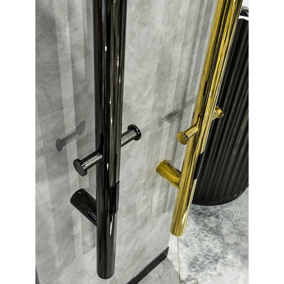 Полотенцесушитель электрический Boheme Uno П1 1500x122 мм 726-SGM, графит глянец фото 4