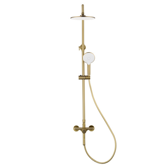 Душевая стойка Wonzon & Woghand Click WW-N3S962-BG, золото брашированное фото 