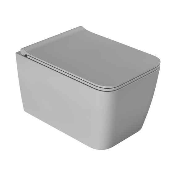 Унитаз подвесной безободковый Boheme Zen 967-SET-L с тонкой крышкой микролифт, LUNA фото 