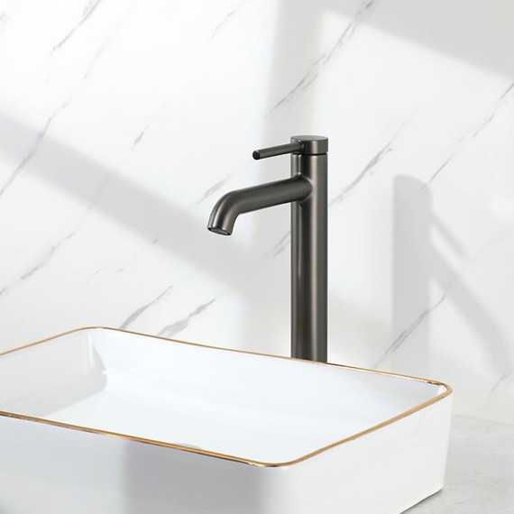 Смеситель для раковины высокий Gappo G06-9 G1006-29, оружейная сталь, Цвет производителя: оружейная сталь фото 2