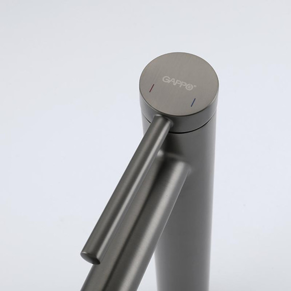 Смеситель для раковины высокий Gappo G06-9 G1006-29, оружейная сталь, Цвет производителя: оружейная сталь фото 19