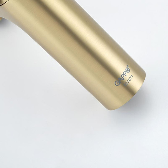 Смеситель для раковины Gappo G48-3 G1048-3, золото сатин, Цвет производителя: золото сатин фото 21