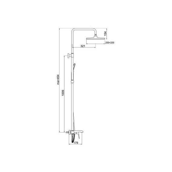 Душевая стойка Gappo G2450, черный фото 11