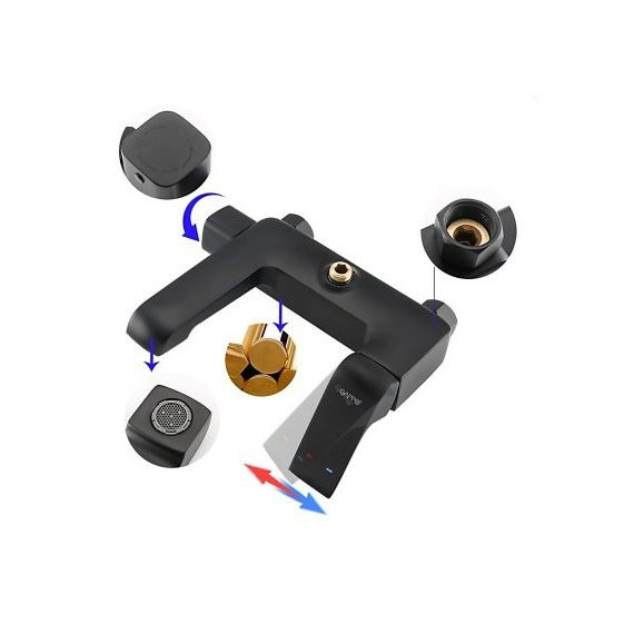 Душевая стойка Gappo G2450, черный фото 5