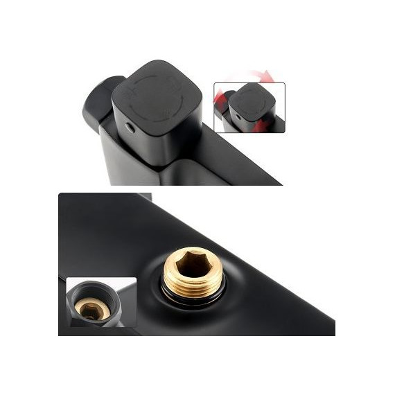 Душевая стойка Gappo G2450, черный фото 7