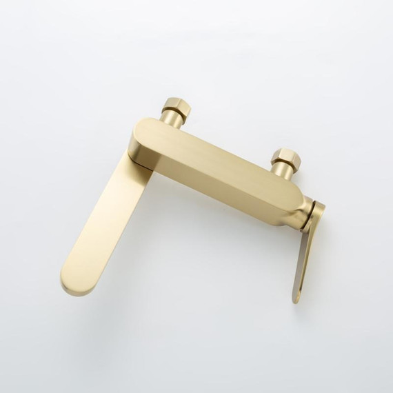 Смеситель для ванны с выдвижным изливом Gappo G10-3 G3210-3, золото сатин, Цвет производителя: золото сатин фото 12