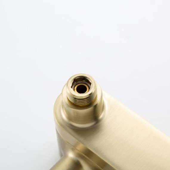 Смеситель для ванны с выдвижным изливом Gappo G10-3 G3210-3, золото сатин, Цвет производителя: золото сатин фото 17