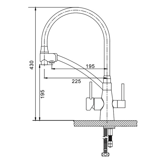 Смеситель для кухни Gappo G4398-13, золото/черный фото 23