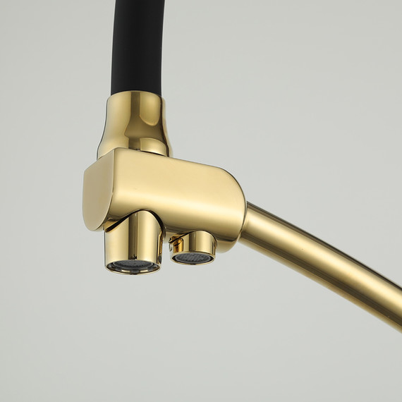 Смеситель для кухни Gappo G4398-13, золото/черный фото 16