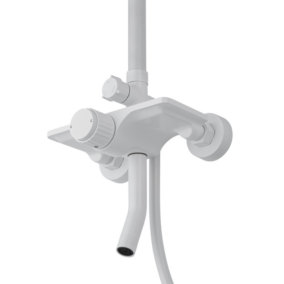 Душевая стойка Wonzon & Woghand Click WW-N3S962-MW, белый матовый фото 3