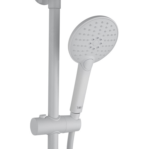 Душевая стойка Wonzon & Woghand Click WW-N3S962-MW, белый матовый фото 5