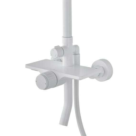 Душевая стойка Wonzon & Woghand Click WW-N3S962-MW, белый матовый фото 2