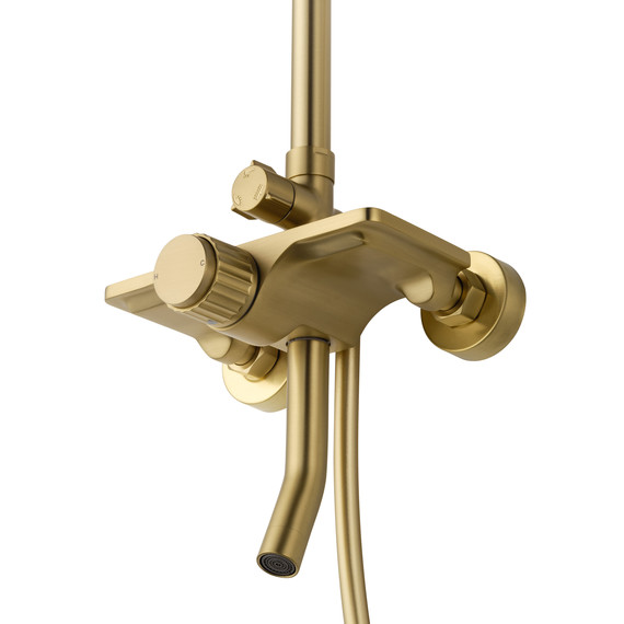 Душевая стойка Wonzon & Woghand Click WW-N3S962-BG, золото брашированное фото 3