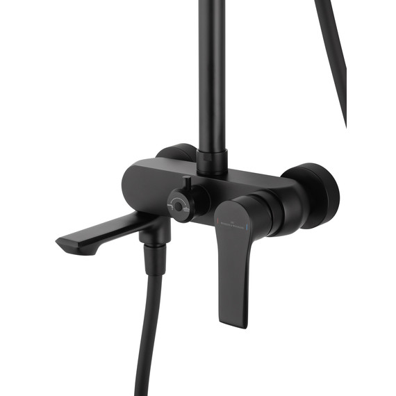 Душевая стойка Wonzon & Woghand Brilliant WW-88047079-MB, чёрный матовый фото 3