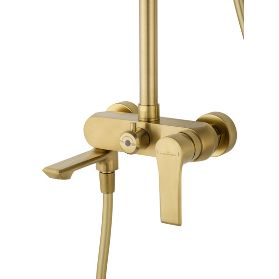 Душевая стойка Wonzon & Woghand Brilliant WW-88047079-BG, золото брашированное фото 3