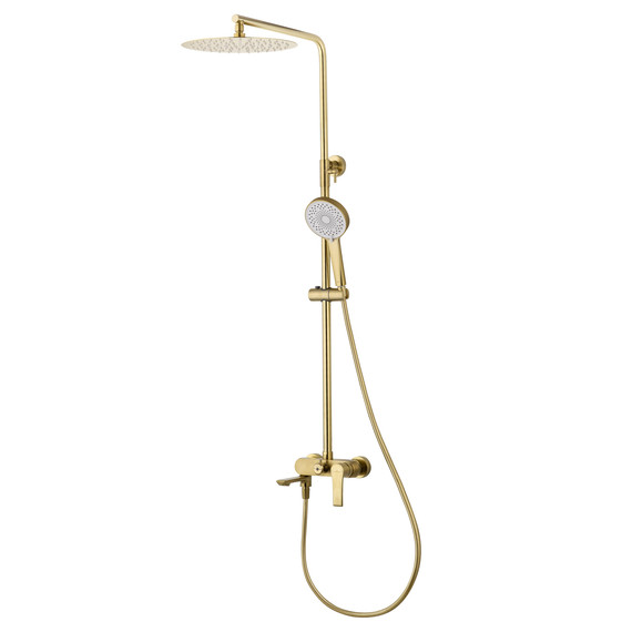 Душевая стойка Wonzon & Woghand Brilliant WW-88047079-BG, золото брашированное фото 